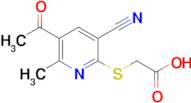 2-[(5-acetyl-3-cyano-6-methylpyridin-2-yl)sulfanyl]acetic acid