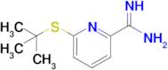 6-(tert-Butylsulfanyl)pyridine-2-carboximidamide