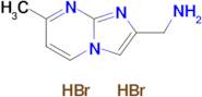 {7-methylimidazo[1,2-a]pyrimidin-2-yl}methanamine dihydrobromide