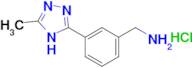 1-[3-(5-methyl-4H-1,2,4-triazol-3-yl)phenyl]methanamine hydrochloride