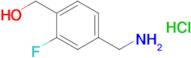 [4-(aminomethyl)-2-fluorophenyl]methanol hydrochloride