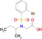 2-[n-(butan-2-yl)2-bromobenzenesulfonamido]acetic acid