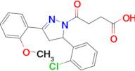 4-[5-(2-chlorophenyl)-3-(2-methoxyphenyl)-4,5-dihydro-1h-pyrazol-1-yl]-4-oxobutanoic acid