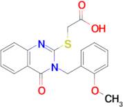 2-({3-[(2-methoxyphenyl)methyl]-4-oxo-3,4-dihydroquinazolin-2-yl}sulfanyl)acetic acid