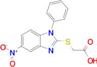 2-[(5-nitro-1-phenyl-1h-1,3-benzodiazol-2-yl)sulfanyl]acetic acid