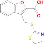 3-[(4,5-dihydro-1,3-thiazol-2-ylsulfanyl)methyl]-1-benzofuran-2-carboxylic acid