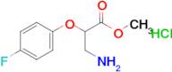 Methyl 3-amino-2-(4-fluorophenoxy)propanoate hydrochloride