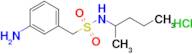 1-(3-Aminophenyl)-n-(pentan-2-yl)methanesulfonamide hydrochloride