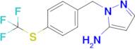 1-({4-[(trifluoromethyl)sulfanyl]phenyl}methyl)-1h-pyrazol-5-amine