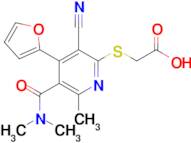 2-{[3-cyano-5-(dimethylcarbamoyl)-4-(furan-2-yl)-6-methylpyridin-2-yl]sulfanyl}acetic acid