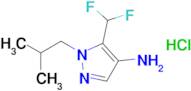 5-(Difluoromethyl)-1-(2-methylpropyl)-1h-pyrazol-4-amine hydrochloride