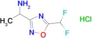 1-[5-(difluoromethyl)-1,2,4-oxadiazol-3-yl]ethan-1-amine hydrochloride