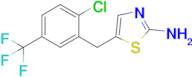 5-{[2-chloro-5-(trifluoromethyl)phenyl]methyl}-1,3-thiazol-2-amine