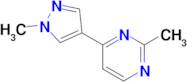 2-Methyl-4-(1-methyl-1h-pyrazol-4-yl)pyrimidine