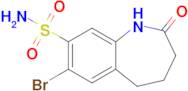 7-Bromo-2-oxo-2,3,4,5-tetrahydro-1h-1-benzazepine-8-sulfonamide