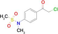 n-[4-(2-chloroacetyl)phenyl]-n-methylmethanesulfonamide