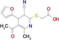 2-{[5-acetyl-3-cyano-4-(furan-2-yl)-6-methyl-3,4-dihydropyridin-2-yl]sulfanyl}acetic acid