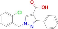 1-[(2-chlorophenyl)methyl]-3-phenyl-1h-pyrazole-4-carboxylic acid