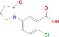 2-Chloro-5-(2-oxopyrrolidin-1-yl)benzoic acid