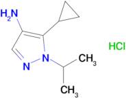 5-Cyclopropyl-1-(propan-2-yl)-1h-pyrazol-4-amine hydrochloride