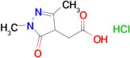 2-(1,3-Dimethyl-5-oxo-4,5-dihydro-1h-pyrazol-4-yl)acetic acid hydrochloride
