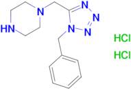 1-[(1-benzyl-1h-1,2,3,4-tetrazol-5-yl)methyl]piperazine dihydrochloride