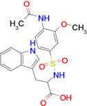 2-(4-Acetamido-3-methoxybenzenesulfonamido)-3-(1h-indol-3-yl)propanoic acid
