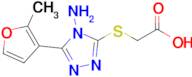 2-{[4-amino-5-(2-methylfuran-3-yl)-4h-1,2,4-triazol-3-yl]sulfanyl}acetic acid