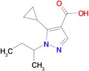 1-(Butan-2-yl)-5-cyclopropyl-1h-pyrazole-4-carboxylic acid