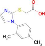 2-{[1-(2,4-dimethylphenyl)-1h-imidazol-2-yl]sulfanyl}acetic acid