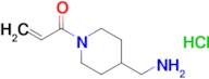 1-[4-(aminomethyl)piperidin-1-yl]prop-2-en-1-one hydrochloride