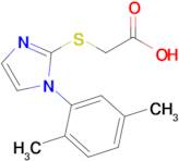 2-{[1-(2,5-dimethylphenyl)-1h-imidazol-2-yl]sulfanyl}acetic acid