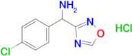(4-Chlorophenyl)(1,2,4-oxadiazol-3-yl)methanamine hydrochloride