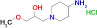 1-(4-Aminopiperidin-1-yl)-3-methoxypropan-2-ol hydrochloride
