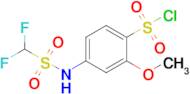 4-Difluoromethanesulfonamido-2-methoxybenzene-1-sulfonyl chloride