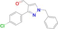 1-Benzyl-3-(4-chlorophenyl)-1h-pyrazole-4-carbaldehyde