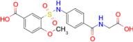 3-({4-[(carboxymethyl)carbamoyl]phenyl}sulfamoyl)-4-methoxybenzoic acid