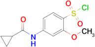 4-Cyclopropaneamido-2-methoxybenzene-1-sulfonyl chloride