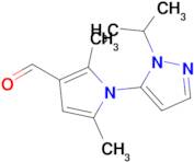 2,5-Dimethyl-1-[1-(propan-2-yl)-1h-pyrazol-5-yl]-1h-pyrrole-3-carbaldehyde