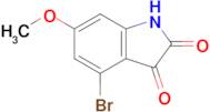 4-Bromo-6-methoxy-2,3-dihydro-1h-indole-2,3-dione