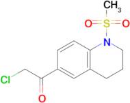 2-Chloro-1-(1-methanesulfonyl-1,2,3,4-tetrahydroquinolin-6-yl)ethan-1-one