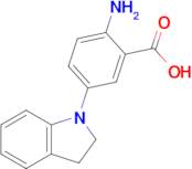 2-Amino-5-(2,3-dihydro-1h-indol-1-yl)benzoic acid