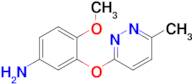 4-Methoxy-3-[(6-methylpyridazin-3-yl)oxy]aniline