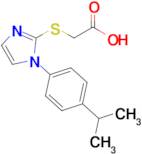 2-({1-[4-(propan-2-yl)phenyl]-1h-imidazol-2-yl}sulfanyl)acetic acid