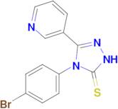 4-(4-bromophenyl)-3-(pyridin-3-yl)-4,5-dihydro-1H-1,2,4-triazole-5-thione