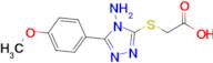 2-{[4-amino-5-(4-methoxyphenyl)-4h-1,2,4-triazol-3-yl]sulfanyl}acetic acid