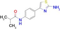 n-[4-(2-amino-1,3-thiazol-4-yl)phenyl]-2-methylpropanamide