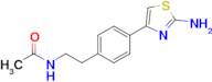 n-{2-[4-(2-amino-1,3-thiazol-4-yl)phenyl]ethyl}acetamide