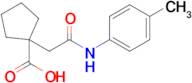 1-{[(4-methylphenyl)carbamoyl]methyl}cyclopentane-1-carboxylic acid