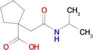 1-{[(propan-2-yl)carbamoyl]methyl}cyclopentane-1-carboxylic acid